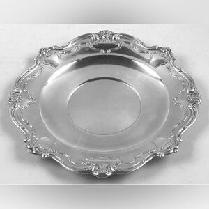 EUC Gorham Chantilly 10in E P Sandwich Plate / Round Serving Tray YC1312